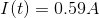 I(t)=0.59A