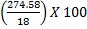 (274.58 18 X 100