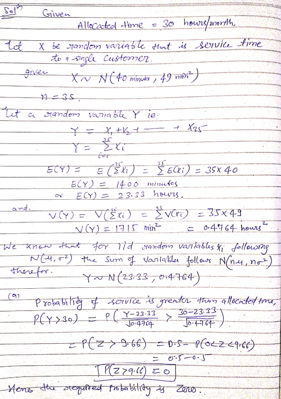 ta Given Allocated the hours/m /month X be jondon varaste Honet is sovvice time to e-simple Customer. giver to NC 40 minutes,