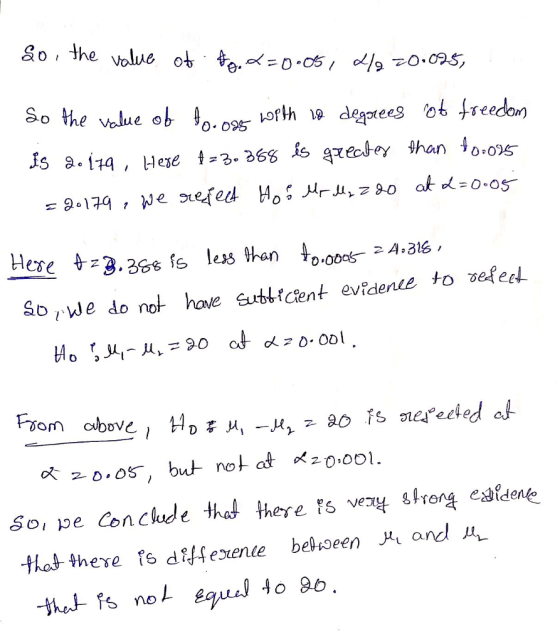 So the voluee value desieesO Stedor) 0 095 So we do not have eurttcent evfdente to vefed Fsom obov 20.os-, bu notat 20,0ol. $0, pe Conclude thal theres ve객 ghena eafdene