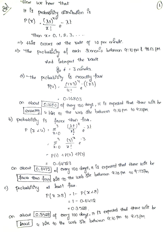 It P3 expected that there cefil be Here we here that 0 Sol - at a) the . e 0.16803 It is probably distribution le P (2) (ht