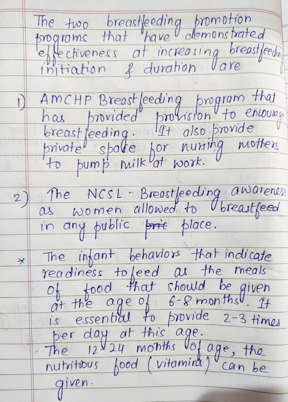 The two breastfeeding promotion programs that have demonstrated les de chiveness at increasing breastfee initiation & duratio