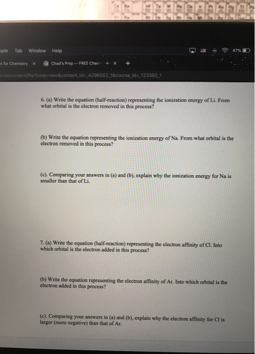 ople Tab Window Help 47% Chads Prep--FREE Chenm s for Chemistry x X cute/content/file?cmd-view&content id-_4296552 1&course