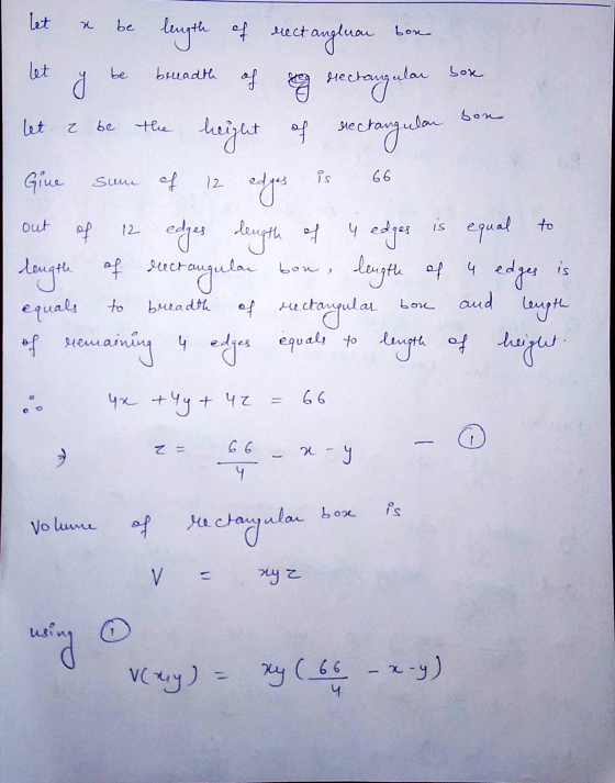 let be rect anglun bon let be ac breadth box bon て be the sume of 12 is 66 length of erect angluan of g nectangular height of