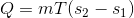 Q=mT(S2 - 51