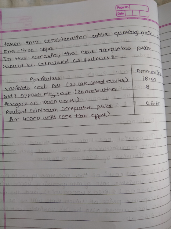 Puga Mo Date price in taken Pnto consideration celle quoling pee one - time offor. In this scenario, the new acceptable parco