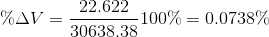 %AV = 22.622 100% = 0.0738% 30638,38