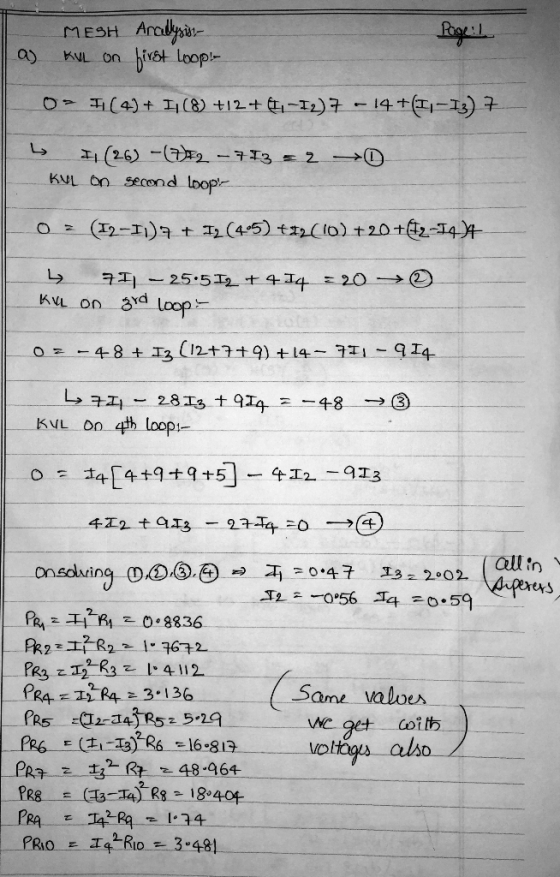 MESH Arali a) KL on ist loop- KUL on second loopr allin、 oltigs also 2