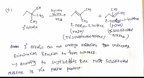 Ha croy H2SO4 H20 CH3 CH2 CH3 . Y +N aiz 112 E-herfyi-laborene z alcohol e-rekly in? butene (Minor (rador) . (Disubs tituled