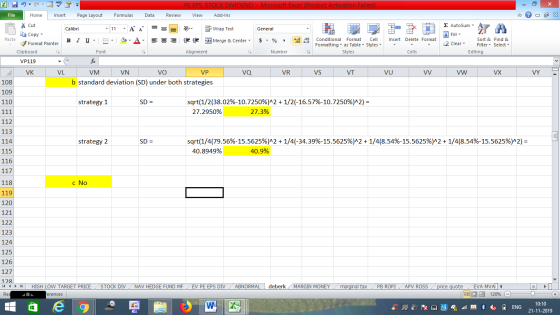 - 2x AutoSum A Σ AutoSum : A Fill Sort & 2 Clear Filter Editing Find & Select PE EPS, STOCK DIVIDEND - Microsoft Excel (Produ