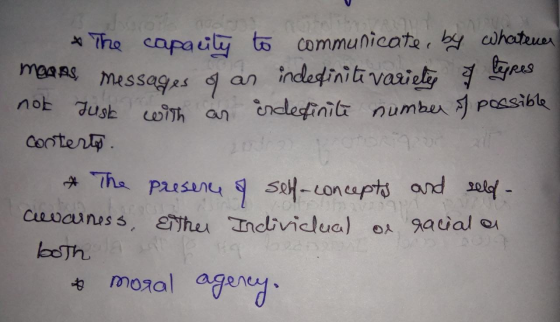 The capacity to communicate, by whatever monas, messages of an indefinite varieter Lappes not just with an indefinite number