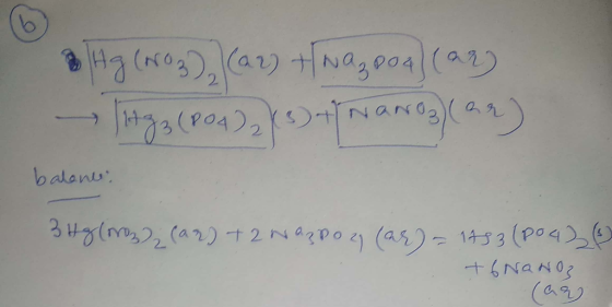 & Hg (orog (ar) tl Na2004) (ar) 11Hg3(PO4)2 X 3) + Nano) (2) balone, 3 Hg (oroz (az) + 2 Nazoo (ar) = 1453 (104) +6NaNO3 car