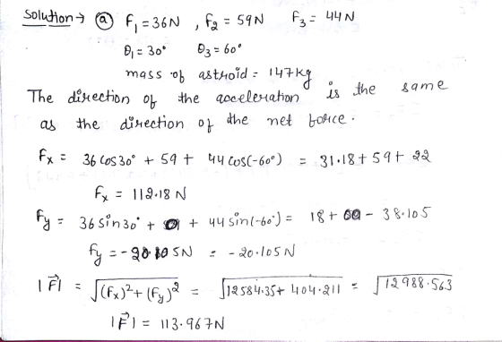 Soluon) mass -ob astroid. ГЧНу The disection o the aocele-ahon the ame as the dikection o the net bohte dhe met bonce 6-1 12.
