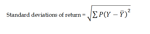 Standard deviations of return= /P(Y – 7)?