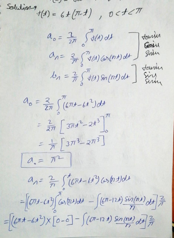 Solutions tourin Serire Jourin sin ben #(1) = 6+ (-+) , OctCTI a = 7 - 8 Add an= 3 4 5 (A) (as (nt) ft) Sain $ 10) Sn (n) dt