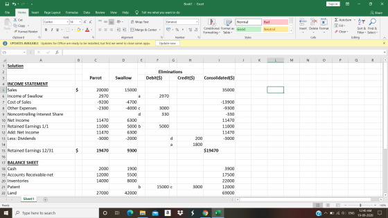 Book1 - Excel Sign in o X File Home Insert Page Layout Formulas Data Review View Help Tell me what you want to do & Share Σ A