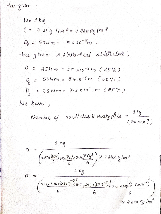 ANY FOTO Here given : W = 1kg P = 7.588 /cm« = 2 880 kg im ?. Da = 501m = 5X.105m. Here given va statis Hi cal deslumbalaris