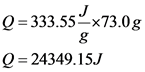 Q = 333.55-x73.0g
Q 24349.15.J