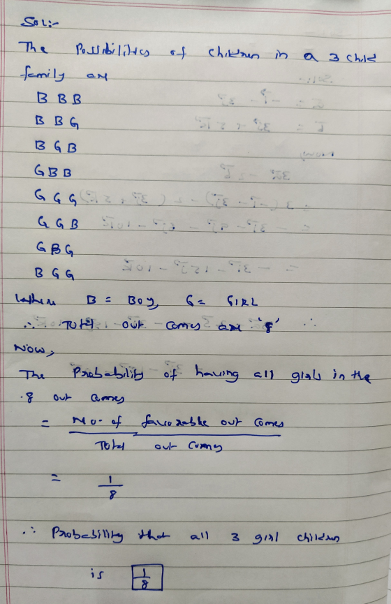 Soli- The Possibilities of chieren a 3 chik family B BB B BG B GB GBB GGB GBG BGG Sozi lehen B. GIRL Во 2, Toth our amy? Now,