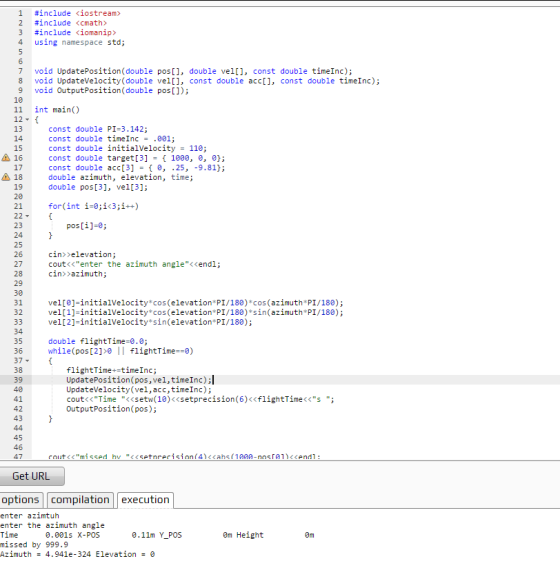 #include #include #include iostream» <cmath> doman!p> 4 using namespace std; 7 void UpdatePosition(double pos[l, double vel[l
