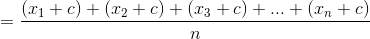 (21+ c) + (22+c) + (23 +c) + ... + (n + c)