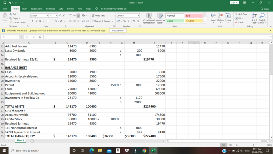 Book1 - Excel Sign in o X File Home Insert Page Layout Formulas Data Review View Help Tell me what you want to do & Share Σ A