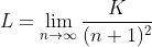 K L = lima n+ (n + 1)2
