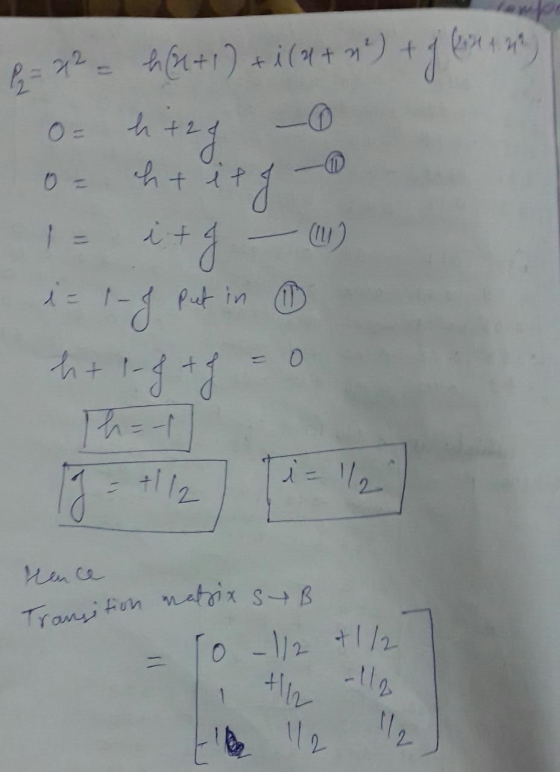 6 = 72 = h (n+1) +i (4+ n) + f (over 1 m) O ht2q -0. 0= ht it & - 1 - i+g - i= 1- f put in h+ 1-ftg = 0 That Transition natix