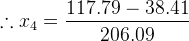...14 = 117.79 – 38.41 206.09