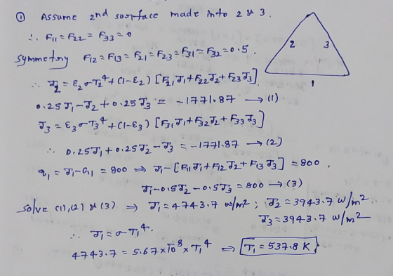 0 Assume and surface made into 2&3. . F1 = F22 2 F3320 symmetory Fiza F13 = F = F 2 3 = F 1 = 532 20.5. I= E o Tz + Cl-E₂) [F