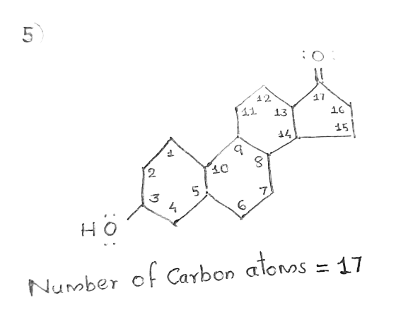 5 ;0 12 17 16 12 13 15 14 9 8 2 10 5 7 3 4 6 H :0; Number of Carbon atonss = 17