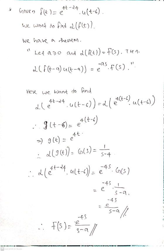 . #-24.417-6). Given site We want to find a(f(t)). we have a theorem. it Let a 20 and 2(f(t)) = f(s). Then. 2661-9) ut-a)) =