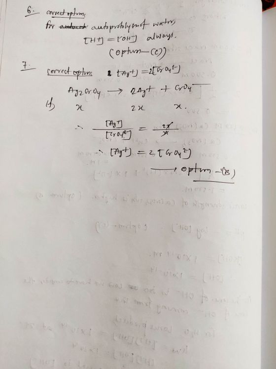 6. correct opten for anthook autoprotoly snot water THI) = 10H) always. Coptun (6) enero correct option & tragt) – 25 out) Az