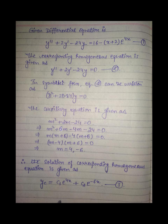 aives Diffexentiol Gqeation ia te ueekkespondngkom@3enentu equation is Qi ven aud aud equation 1s gfven as