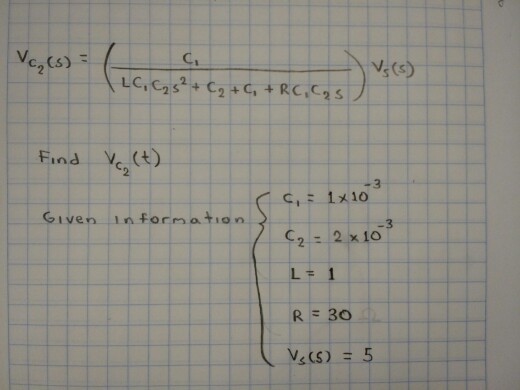 vie c, (s) Ci N,(s) 2 Find C2 c, = 1x10 Given inFormation 22 x10