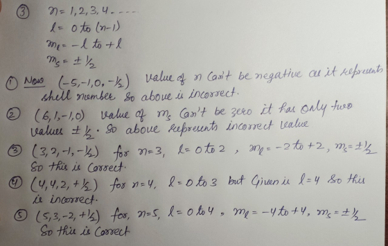 M=1,2,3, 4-- - 3 1- oto ln-1) Nous (-s,-1,0,-%) alue n Cat be negatiue au it kapreunb shell nombee 8o aboue i incorrect (6,1,
