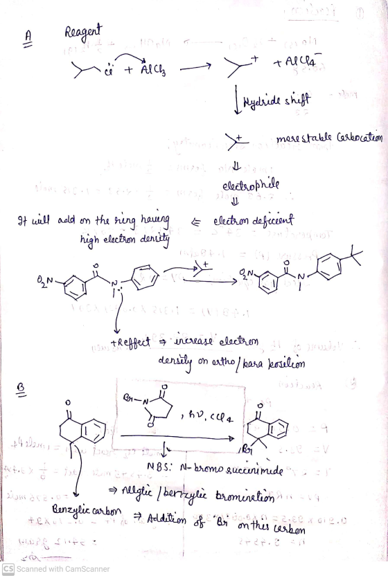 A Reagent ci + Alch > TALLA Hydride shift ipotens + more stable Carbocation Doina 2001 elects.ophile U It will aold on the ri