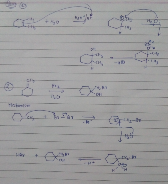 На от без ths EHS -Н,0 + сна H2 ОН CH₃ CH3 + CH₃ ТСН. -н 6 Boz CH₂ BY — он НО Mechanism Сн, вэ CH₂-Br H H
