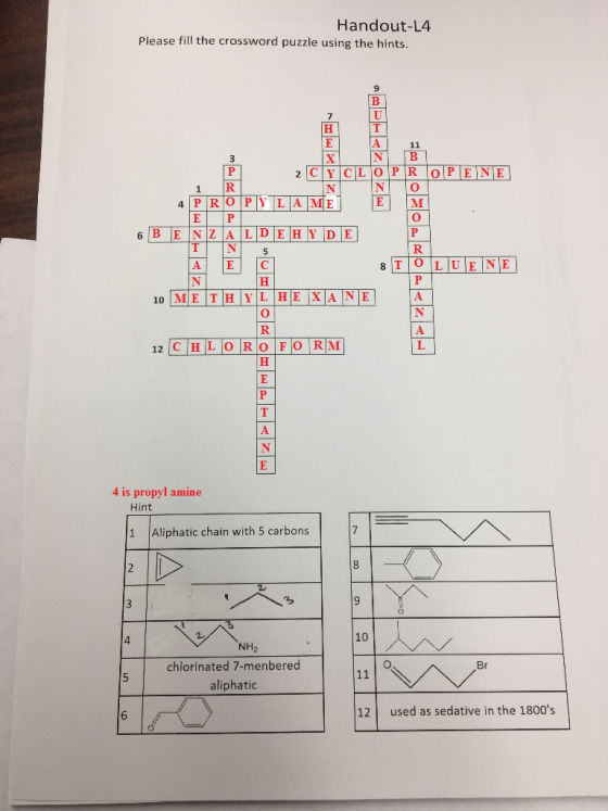 Handout-L4 Please fill the crossword puzzle using the hints. 11 в IN CLOPR 0PENE P 1 4 PROP YLAME м ZALDE HY DE IT 6 B E 8 т|