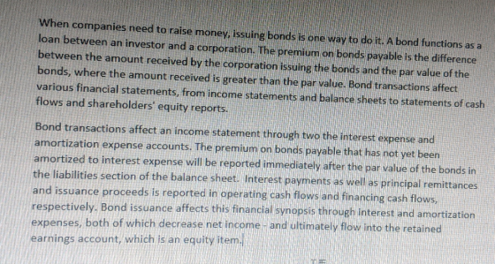 When companies need to raise money, issuing bonds is one way to do it. A bond functions as a loan between an investor and a c
