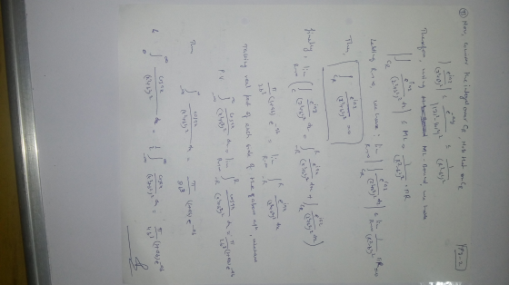 (1) Now, consider the integral over CR, Mote that once 1Pg_2 2 (R²642 elaz (2² +62 2 112121big? Therefore using the board ML-