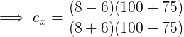 Sex = (8 – 6)(100 + 75) (8+6) (100 – 75)