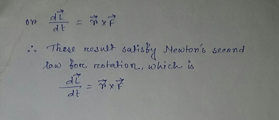 11 dt These reasult tatisby law Bore rcotation, which is Newtons seeo nd dt
