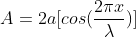 2 A = 2a[cos( )|