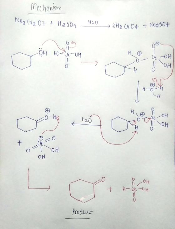 Mechanism Na2 (8207 + H 250 H2O 2H2 CrO4 + Na2504 05 OH HOC-OH H - o - ų -OH 11 OH s co-HG o Tae-OH Il LOH or TOH omnia LO би