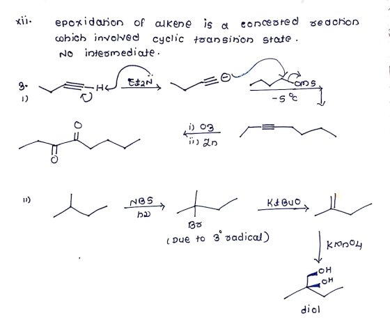 xii epoxidaion of alkene Conceate d cobich involved cyclic toansinon State . sedchon No inieomediate Etan NGS K&Guo (Due to 3