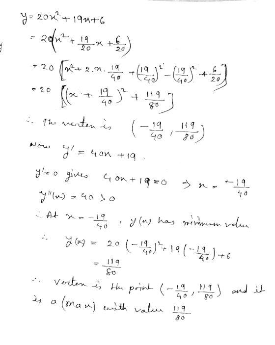 ya 206?+19n+6 UZ. +20 (*+ 2.10. n. (10.)* - 69.to 4 The verten is (-19, 1990) Now y=uou. +19. yzo gives 4 ou + 19 20 gast19