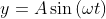 y= Asin (wt)