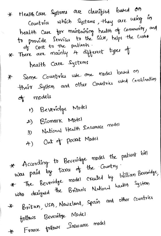 Healt, Care Systum clanihied batd on using in Cure which Systemt, the Countriu are bealth Car maintaínig health t Community,