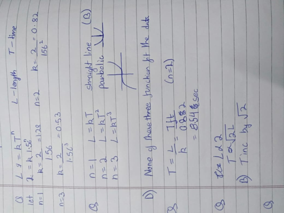 L-length R= 2 1.28 k 2 て-U O.82 0.53 LkT sheaight line 67 ERT3 None of thore three funchan pt he dat て880 -8546 cec D Tinc by